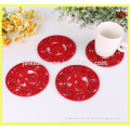 2014 JK-22-2 tomato shaped placemat set/plastic placemat and coaster